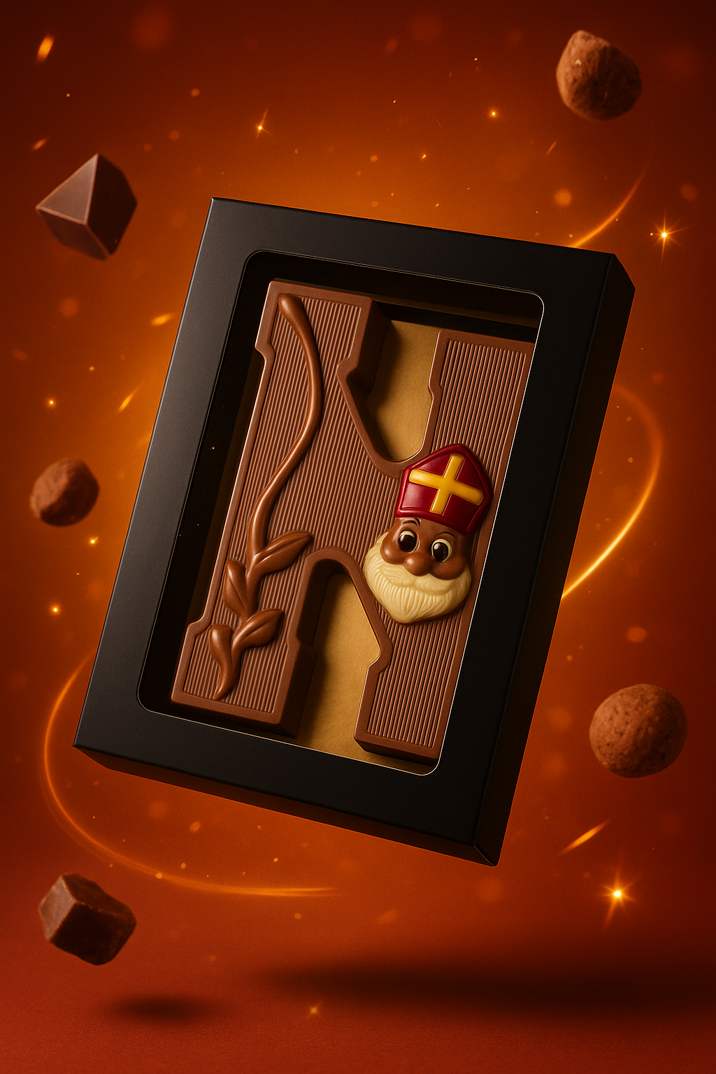 Chocoladeletter gedecoreerd 225 gram hele alfabet