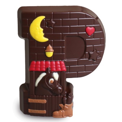 Grote chocoladeletter Hol Figuur