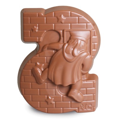 Grote chocoladeletter Hol Figuur