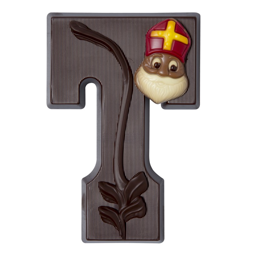 chocoladeletter gedecoreerd