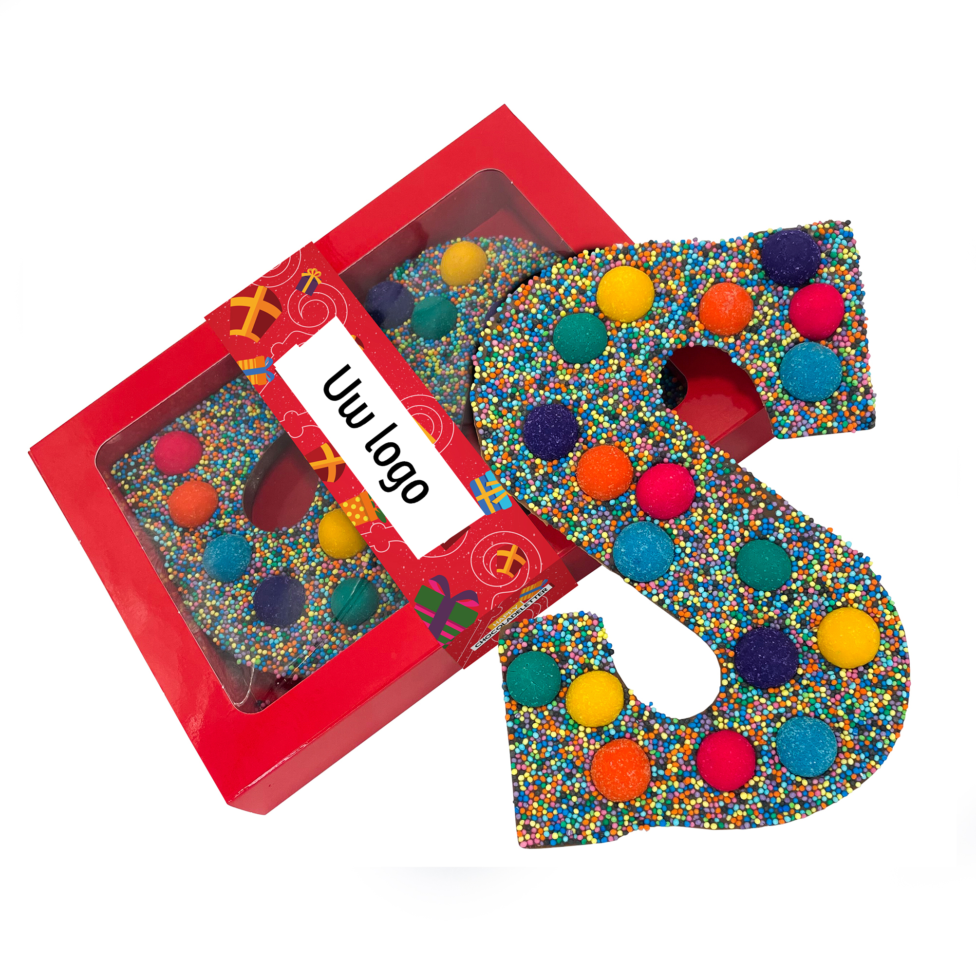 Chocolade letter, Sinterklaas, luxe letter, happy truffel