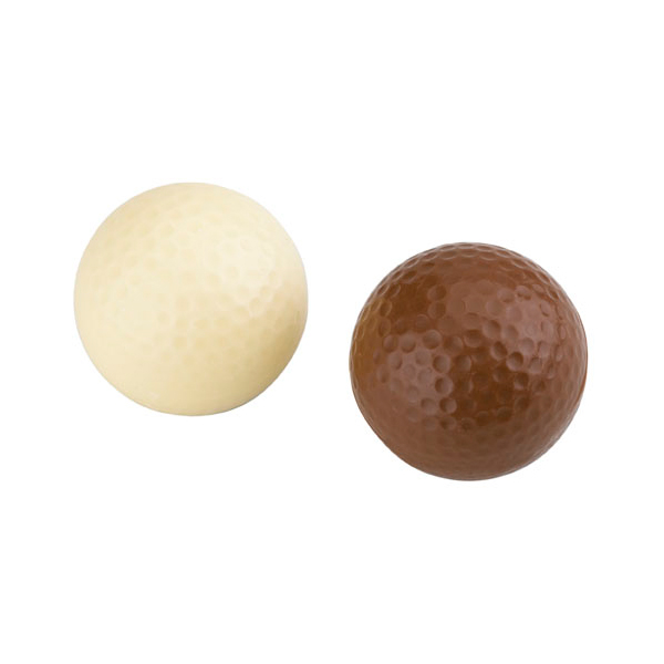 Koker met 6 chocolade golfballen