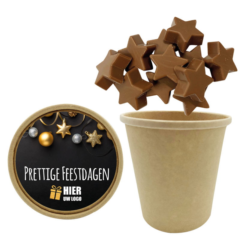 chocolade sterren, sterretjes, sterretjes met logo