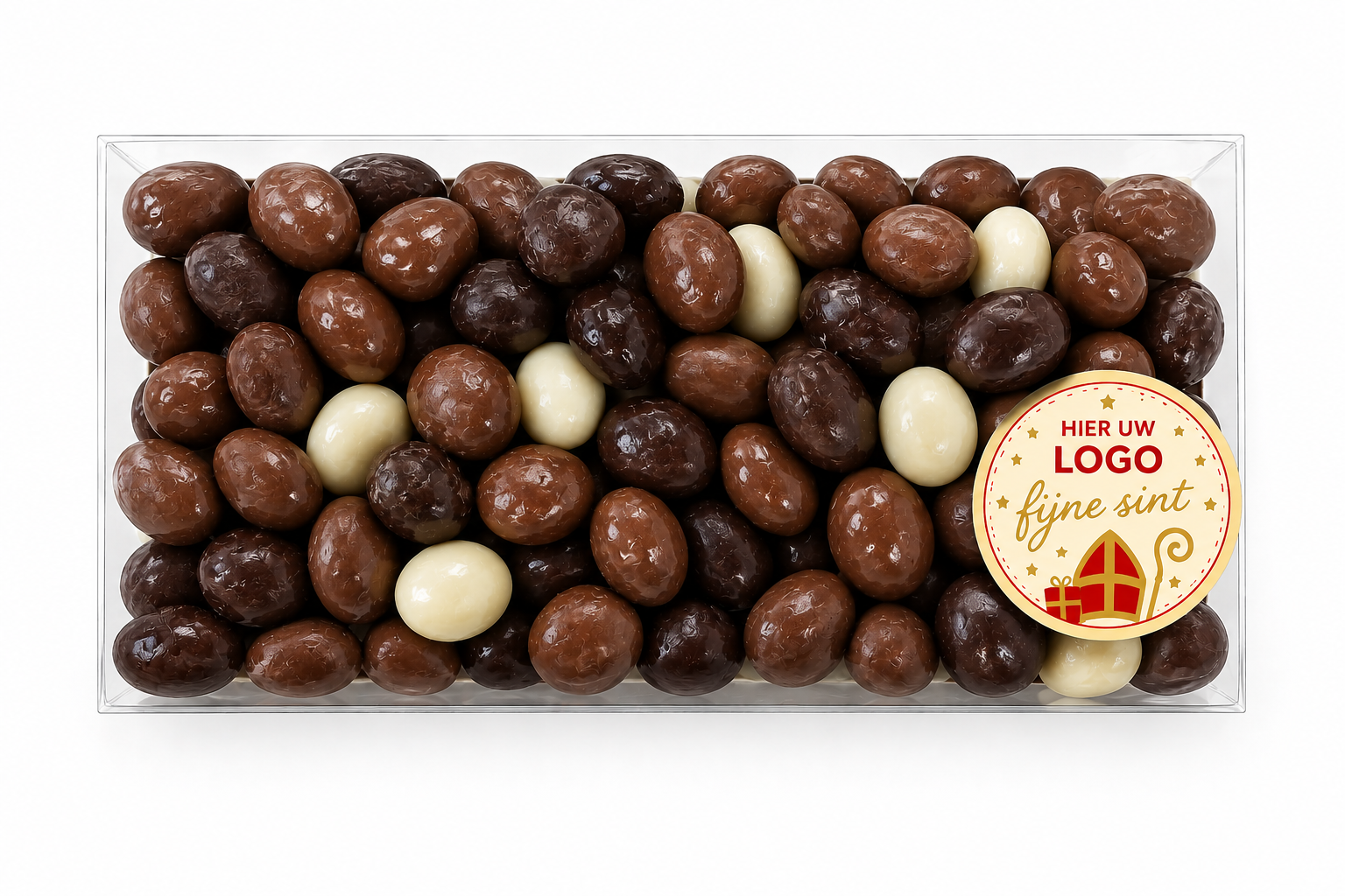 Luxe Geschenkdoosje met 125 gram chocolade pepernoten
