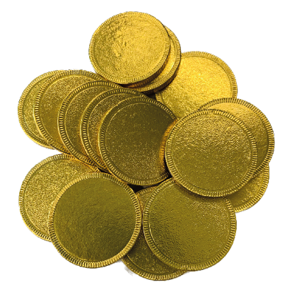 Chocolade munt 1 Euro 3,8 cm