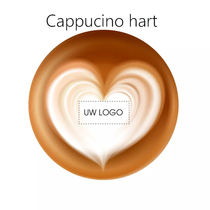Valentijn_cappucino_hart Bio snoepbeker 250 gram hartjes