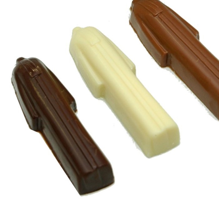 Doosje met 3 chocolade toga's