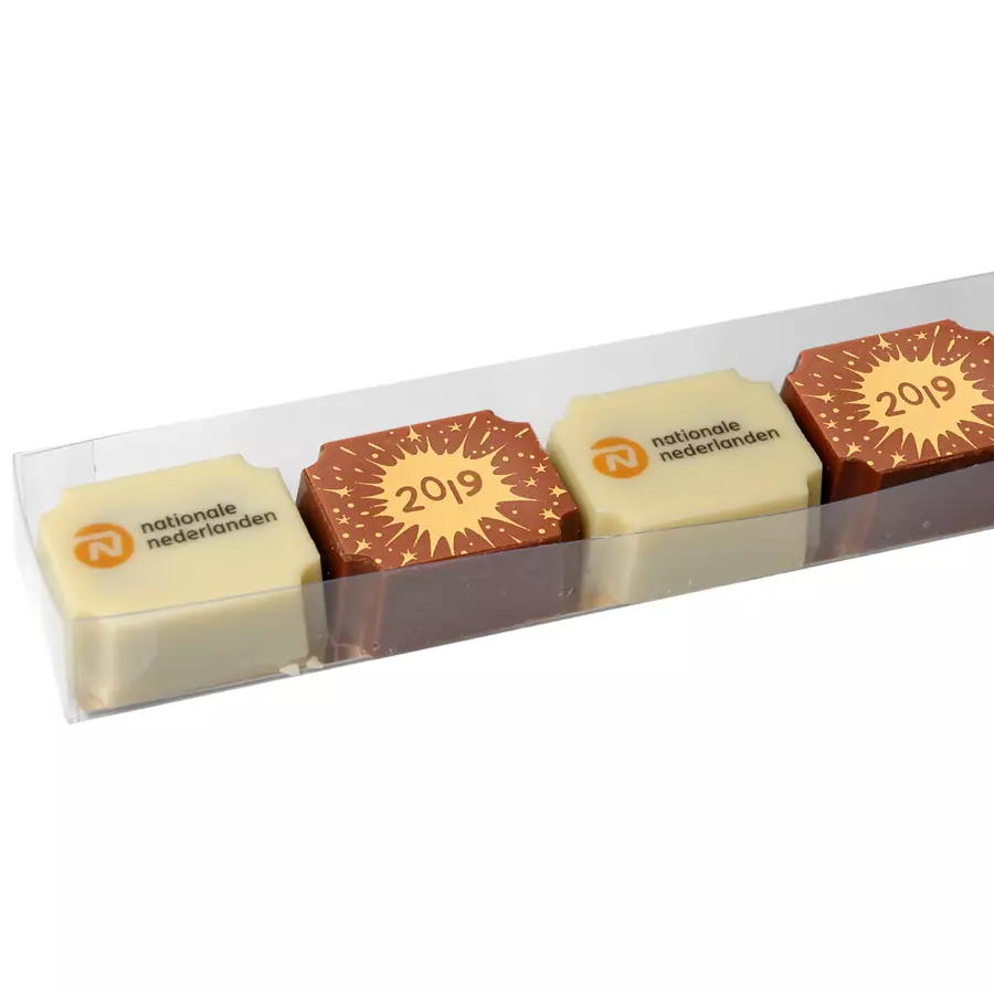 6 logobonbons in mica doosje