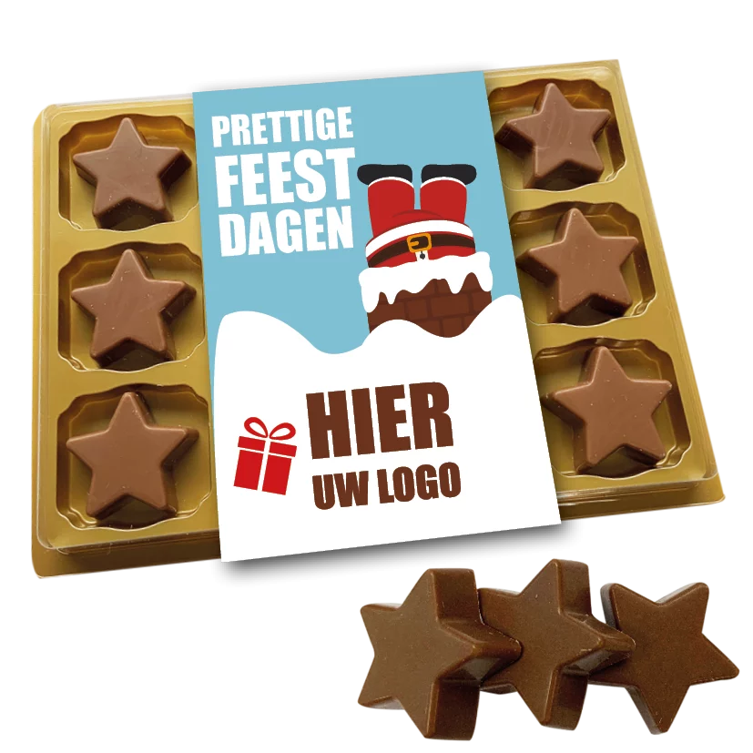 chocolade sterren, sterretjes, sterretjes met logo