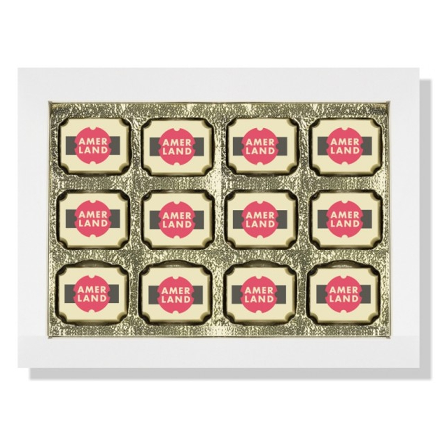 12 logobonbons in geschenkdoos