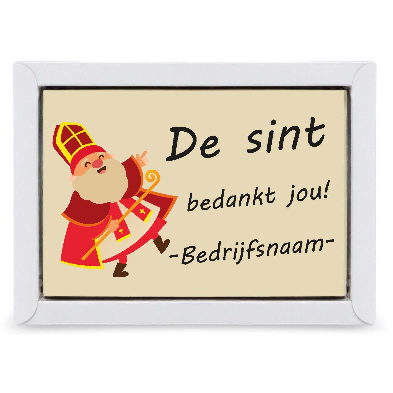 Tablet met opdruk 13 x 9 cm SINT