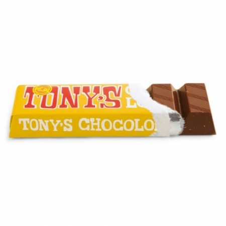 Tony's Chocolonely Melk-Nougat reep, 47 gram