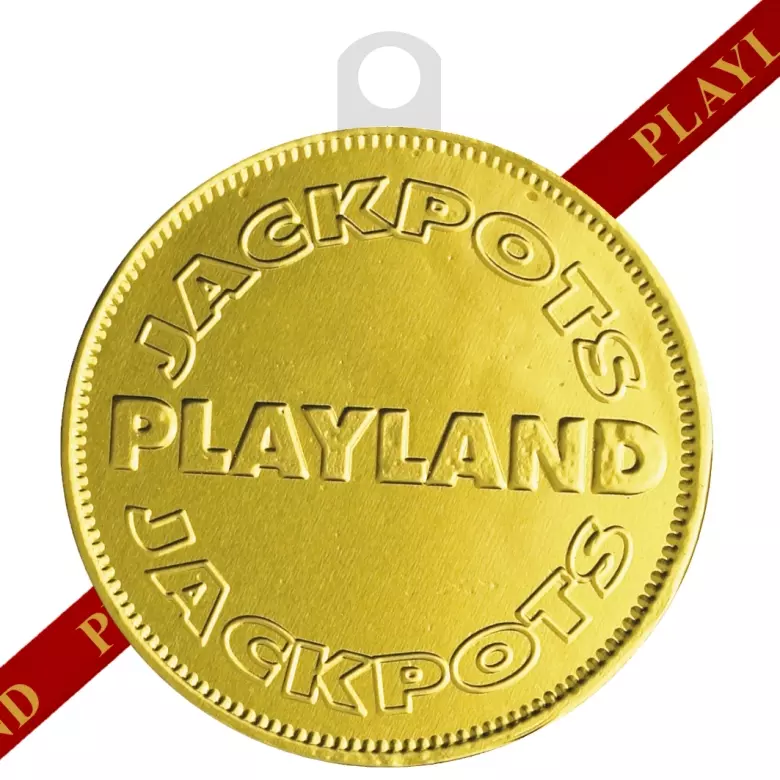 Chocolade medaille 100 mm met logo en lint