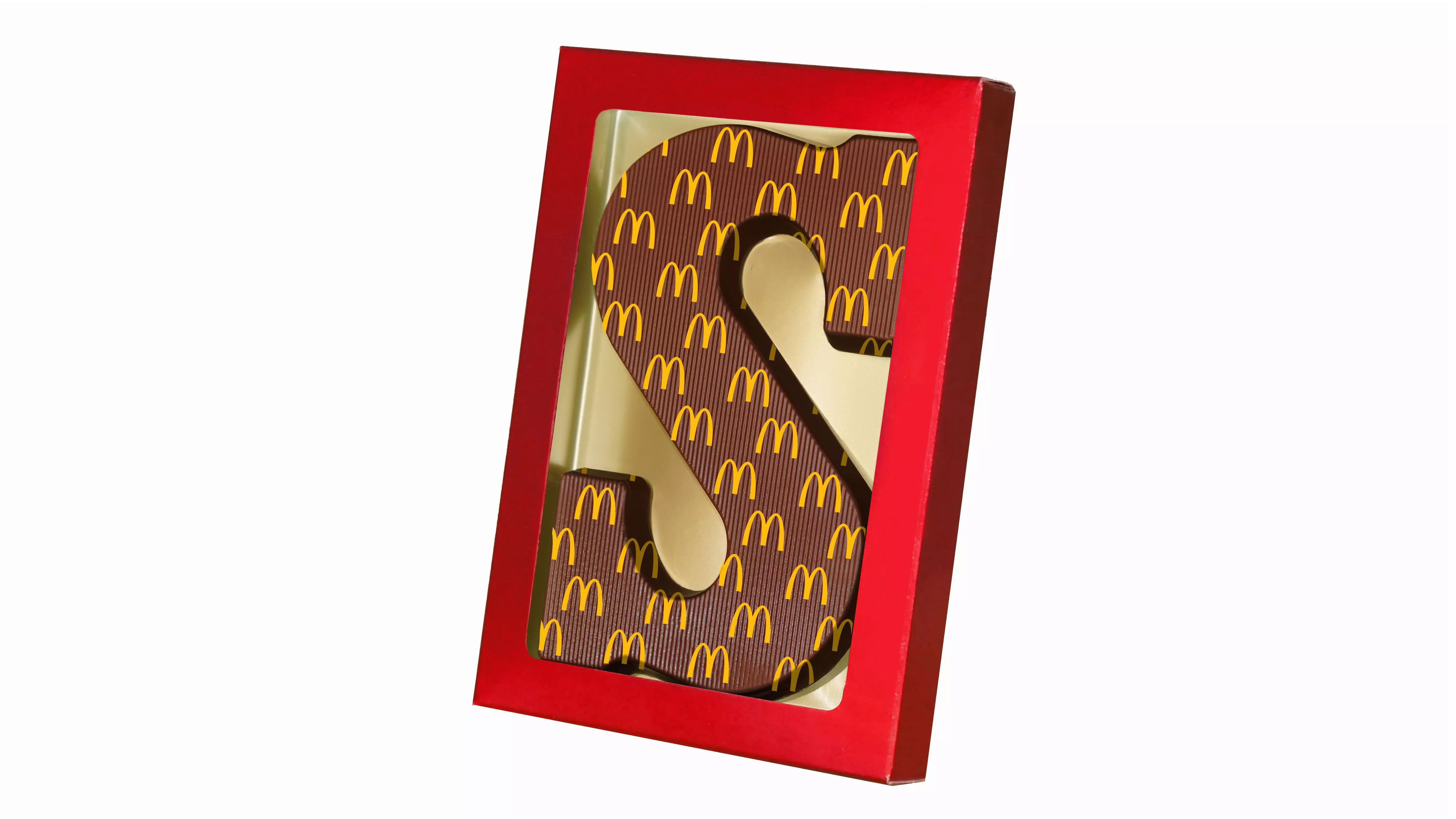 Chocolade letter met logo