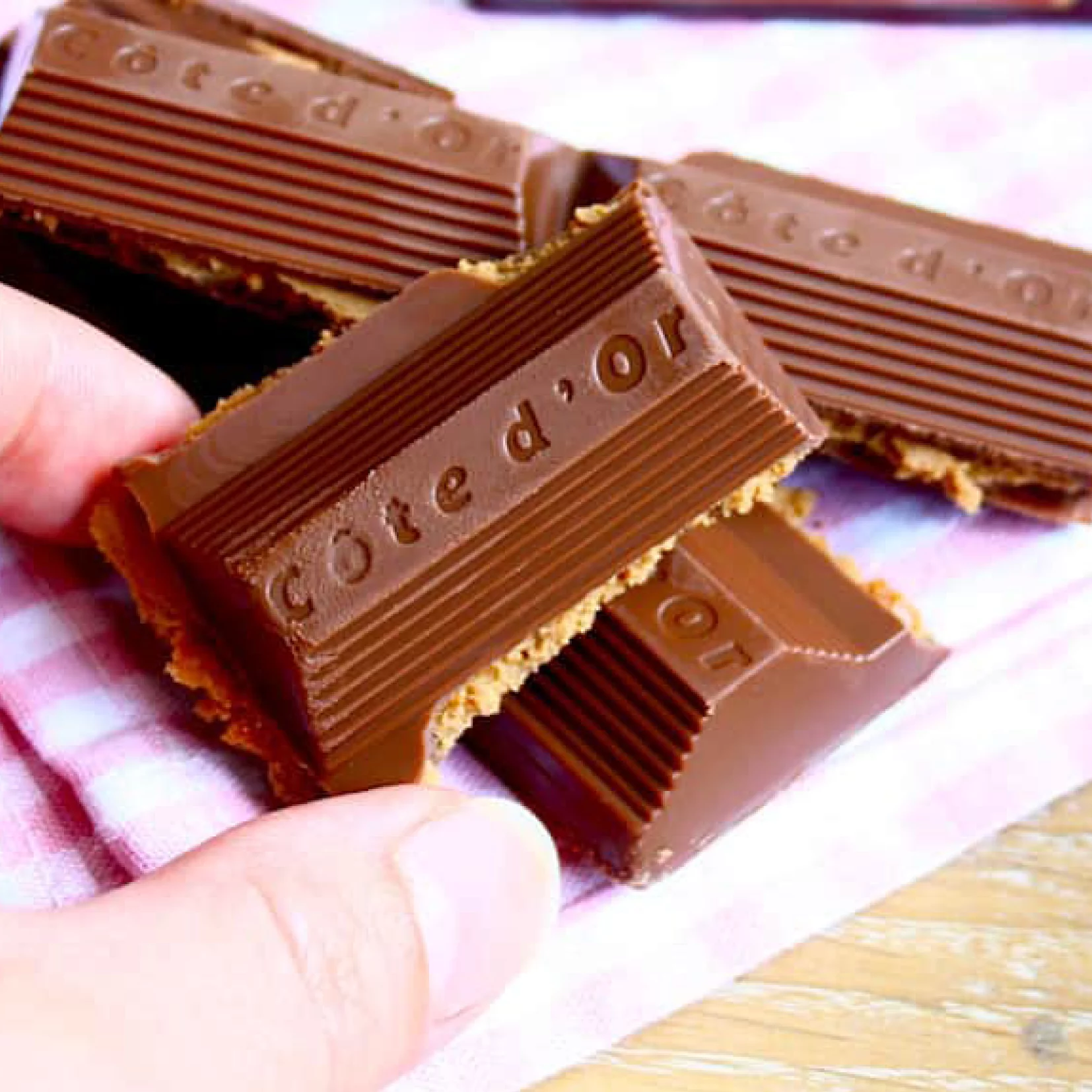 Côte d'Or Chocolade Reep BONBONBLOC 200 gram met bedrukte banderol bonbonblock van cote dor