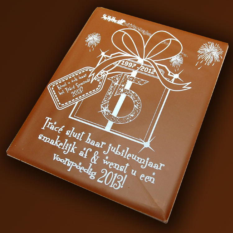 A4 tablet van chocolade tablet