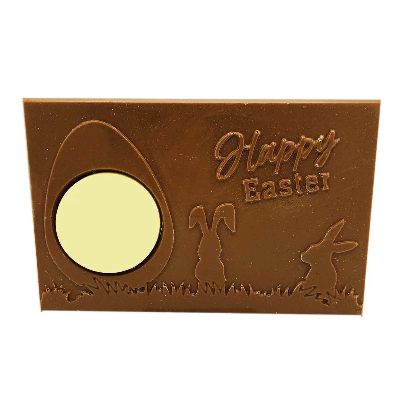 Chocolade tablet, bedukte tablet. tablet met logo