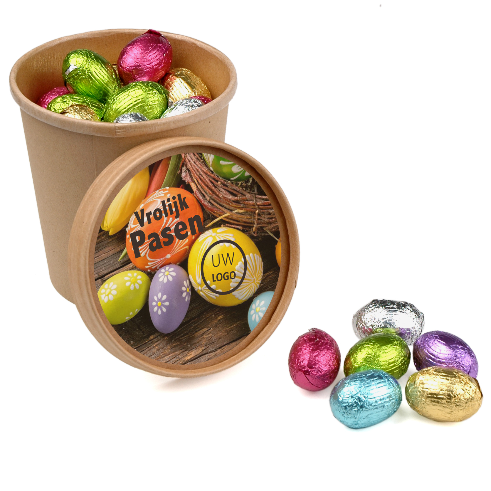 Bio Snoepbeker Groot Bio Snoepbeker 275 gram paaseitjes
