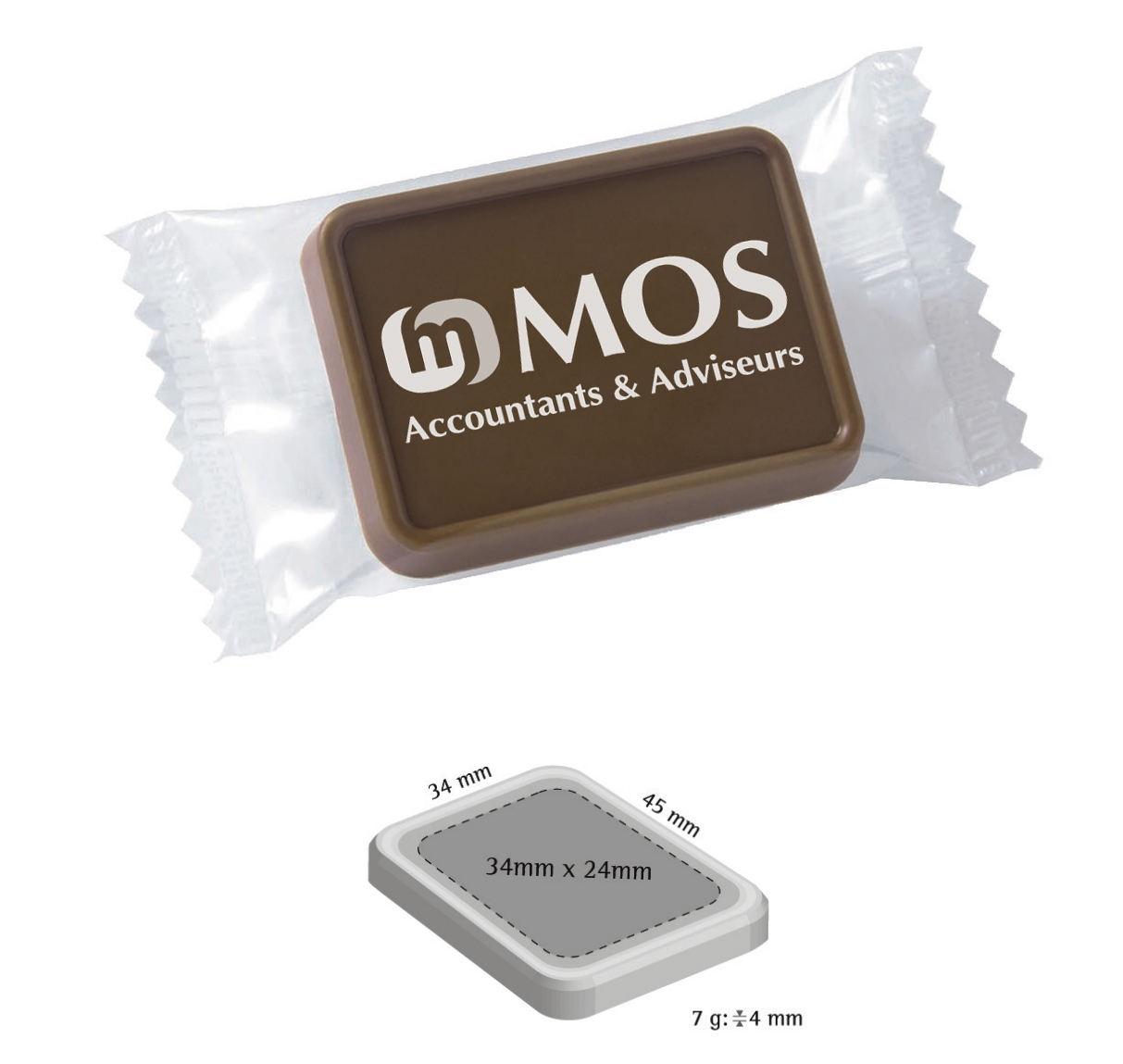 MOS logchocolaatjes van 7 gram