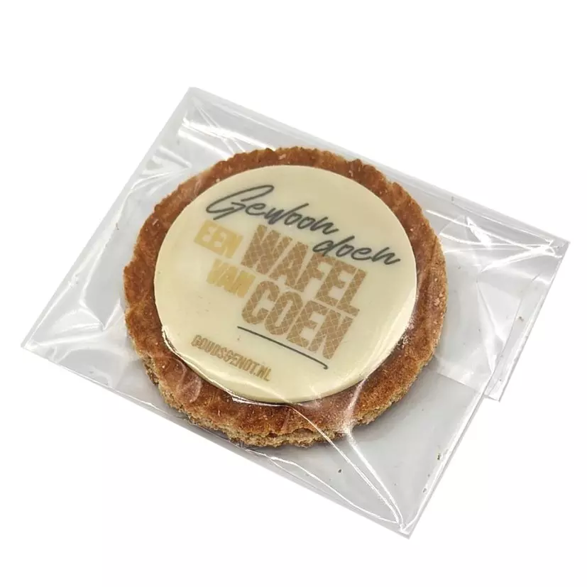 Stroopwafels met chocoladeschildje (klein 1 stuks)