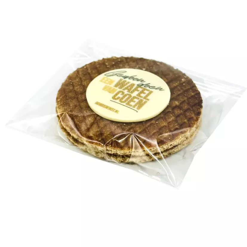 Stroopwafels met chocoladeschildje (groot, 2 stuks)