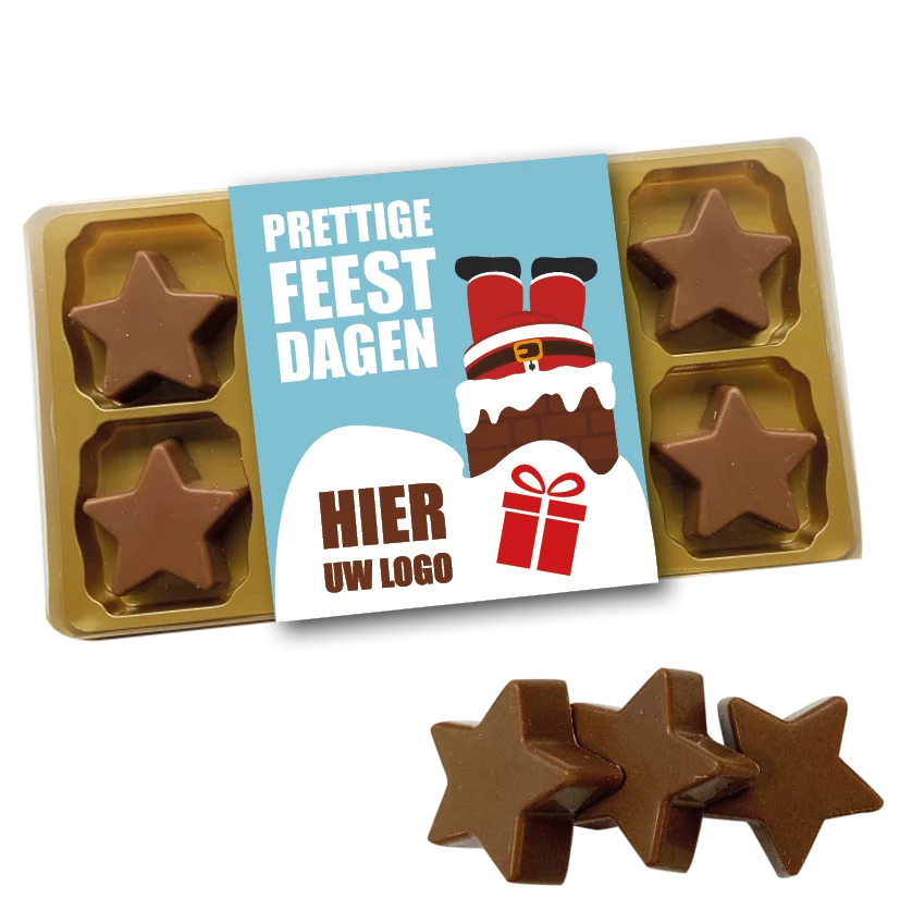 chocolade sterren, sterretjes, sterretjes met logo