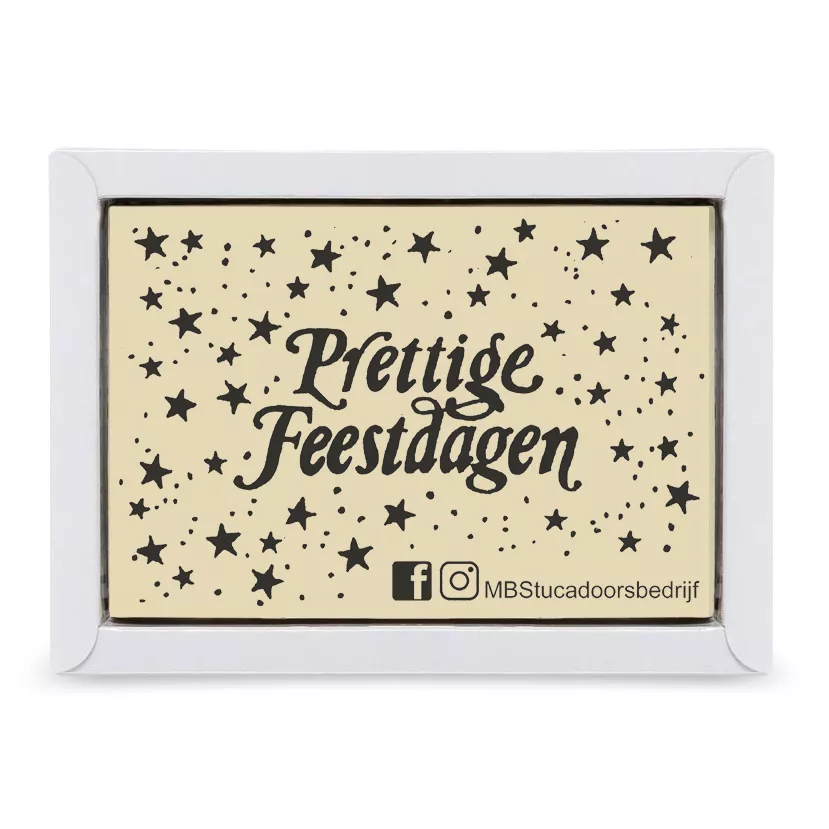 chocolade kerstkaart