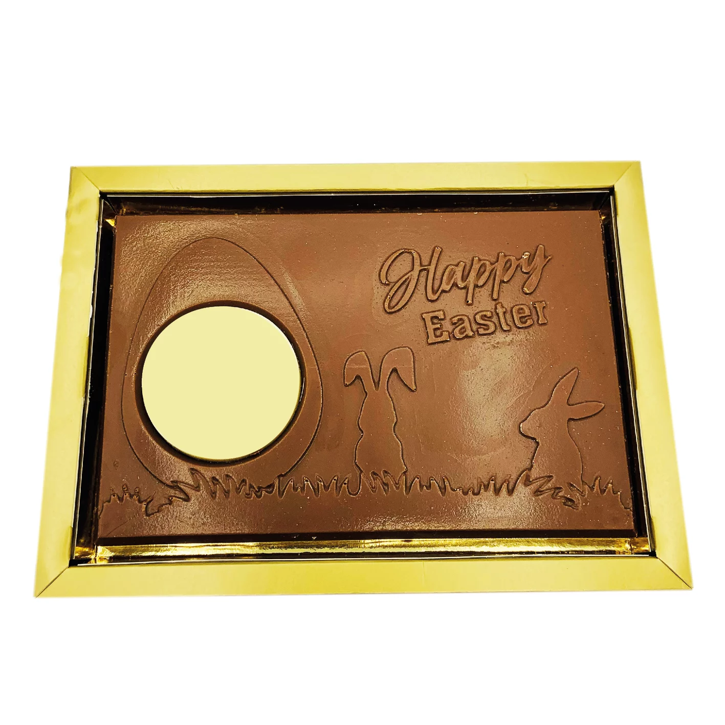 Chocolade tablet, bedukte tablet. tablet met logo