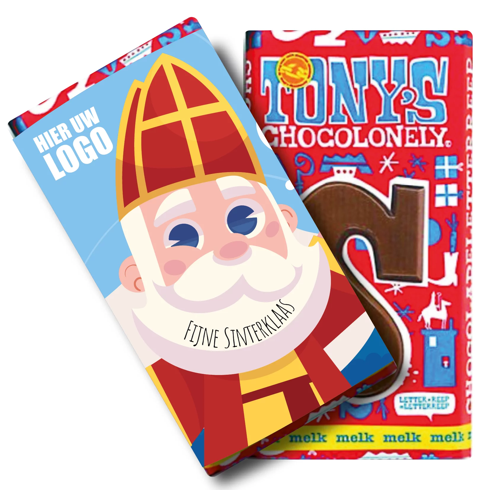 Tony's Chocolonely Melk chocoladeletter, 180 gram