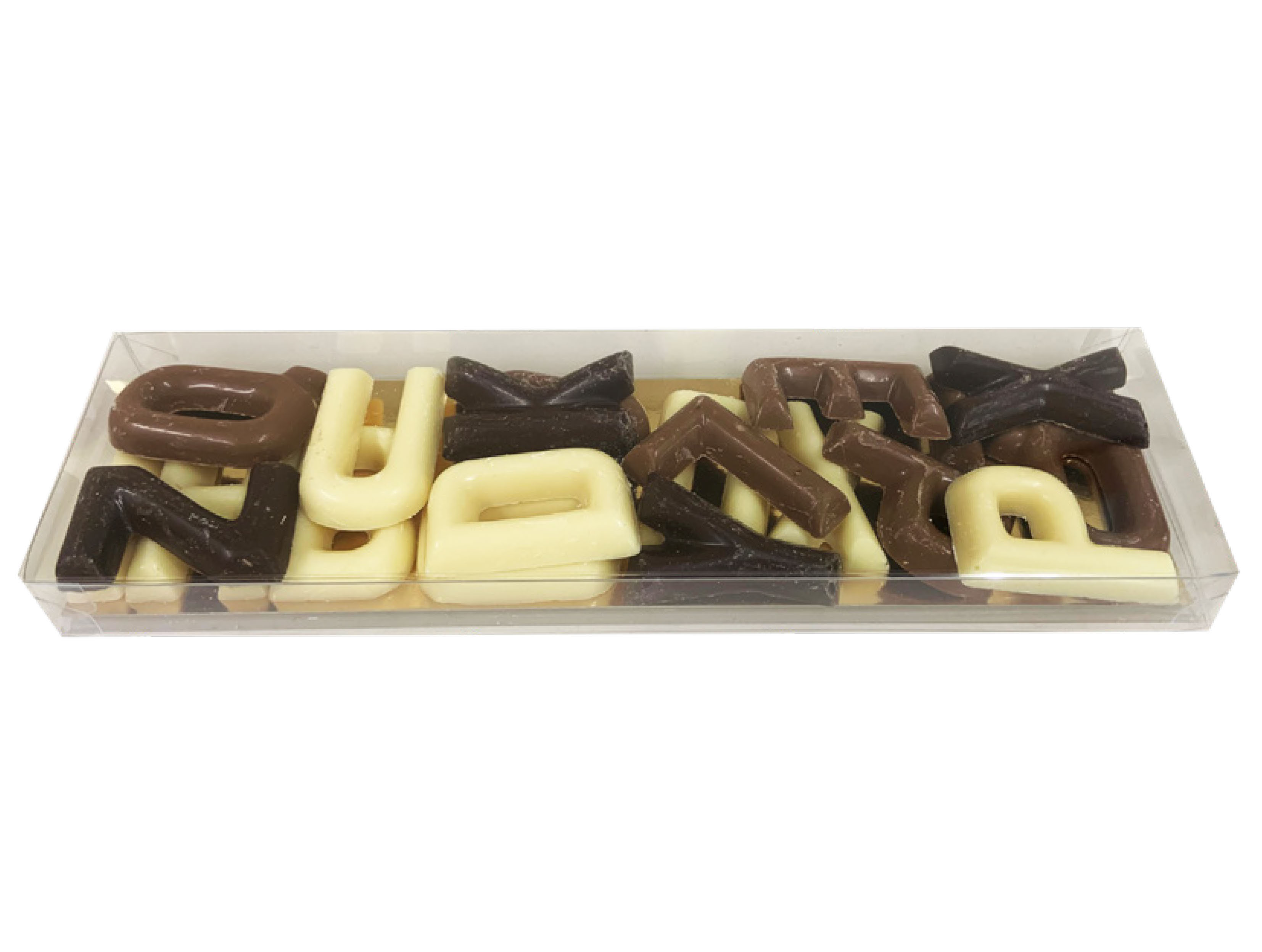 Chocolade lettertjes, sinterklaas lettertjes, doosje chocolade lettertjes