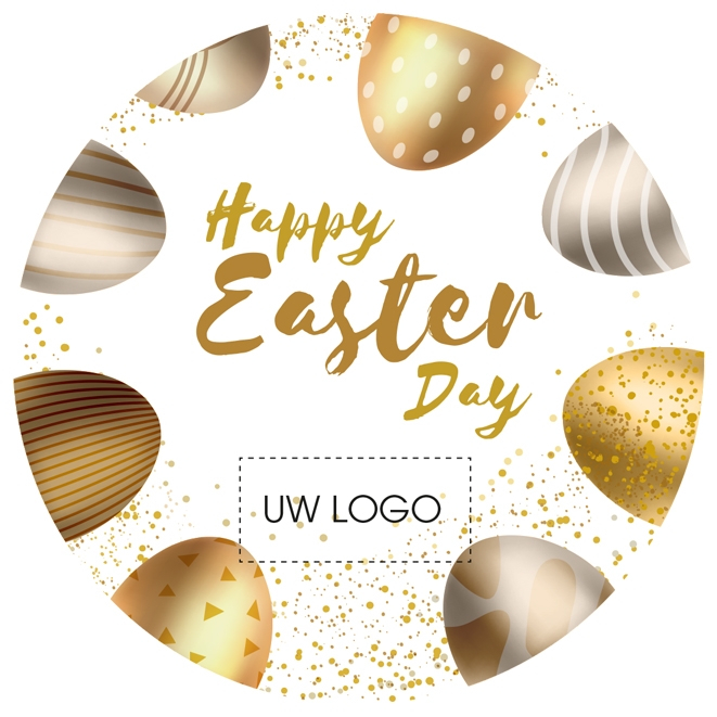 paassticker happy easter Bio Snoepbeker 275 gram paaseitjes