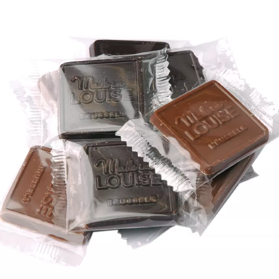 chocolaatjes in reliëf
