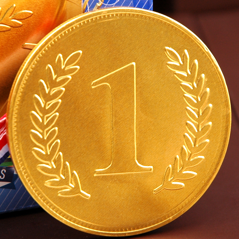 Chocolade gouden medaille cijfer 1