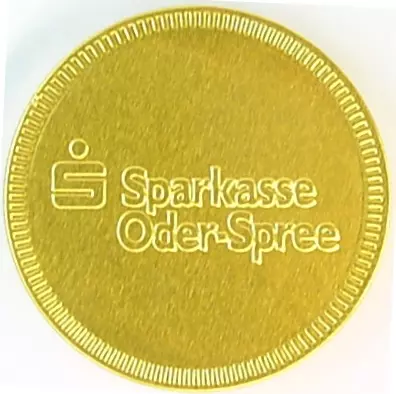 Chocolade munt 3,8 cm met logo 