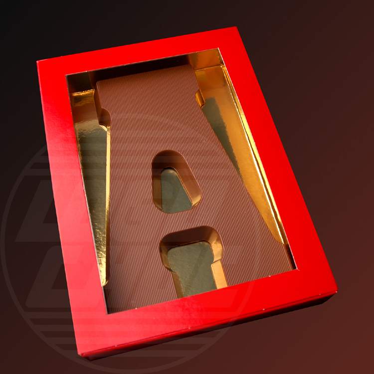 Chocoladeletter 200 gram in geschenkdoos Chocoladeletter 200 gram A t/m Z