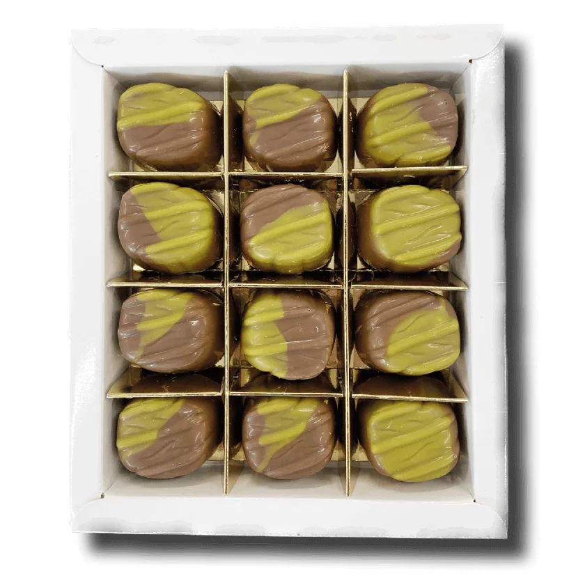 12 DUBAI bonbons in geschenkdoos - inclusief banderol
