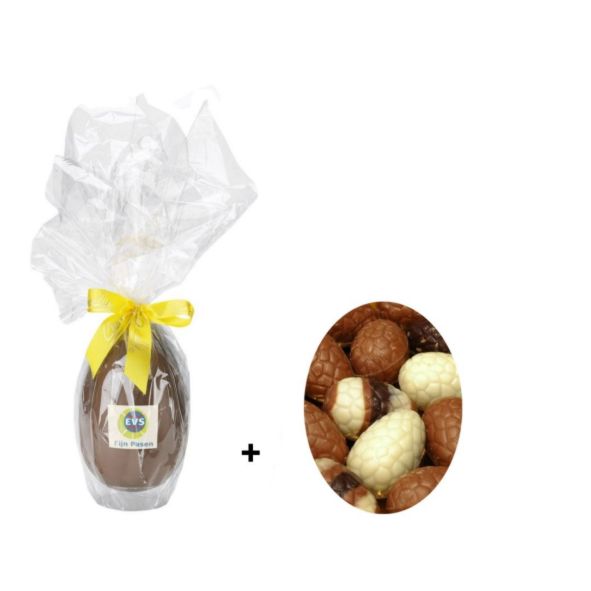 Chocolade Paasei 18 cm gevuld