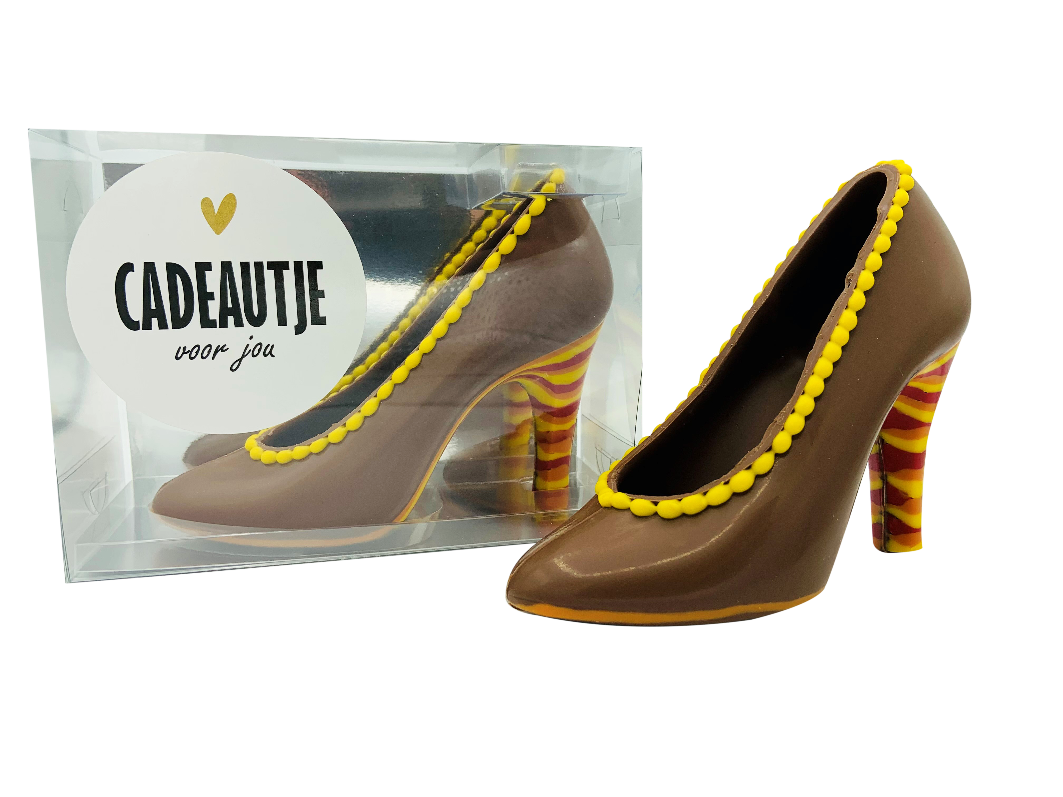 Chocolade pump in geschenkdoos