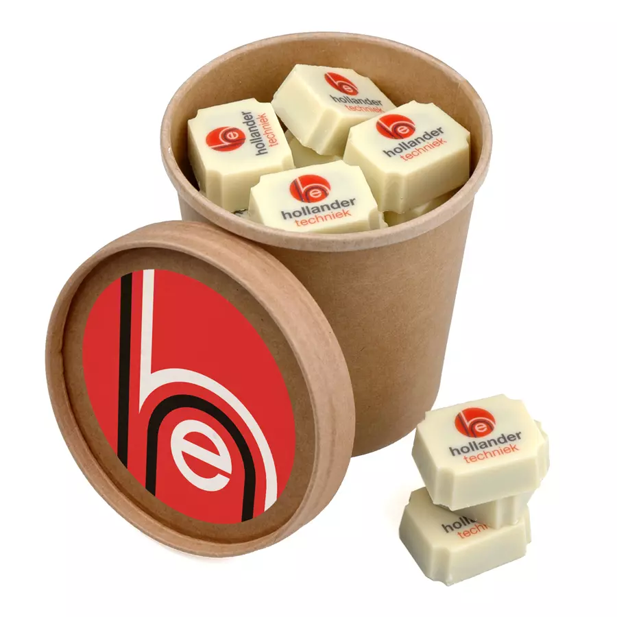 Biologische beker 20 logobonbons