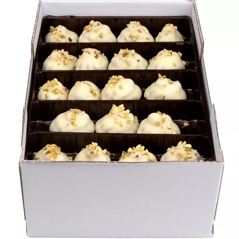 Luxe praline pistache wit