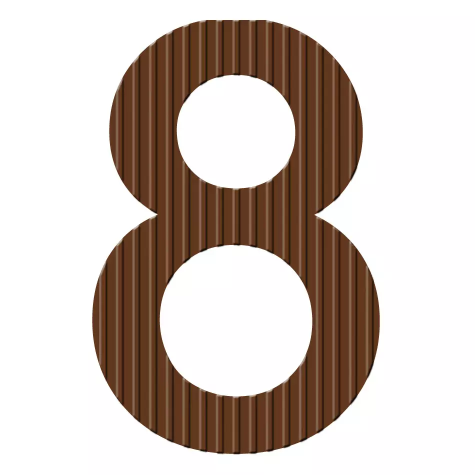 Chocolade cijfer 8 Chocolade cijfer 8