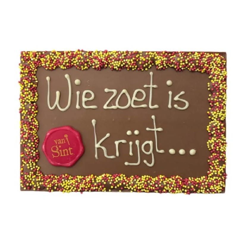 chocolade tablet, sinterklaas