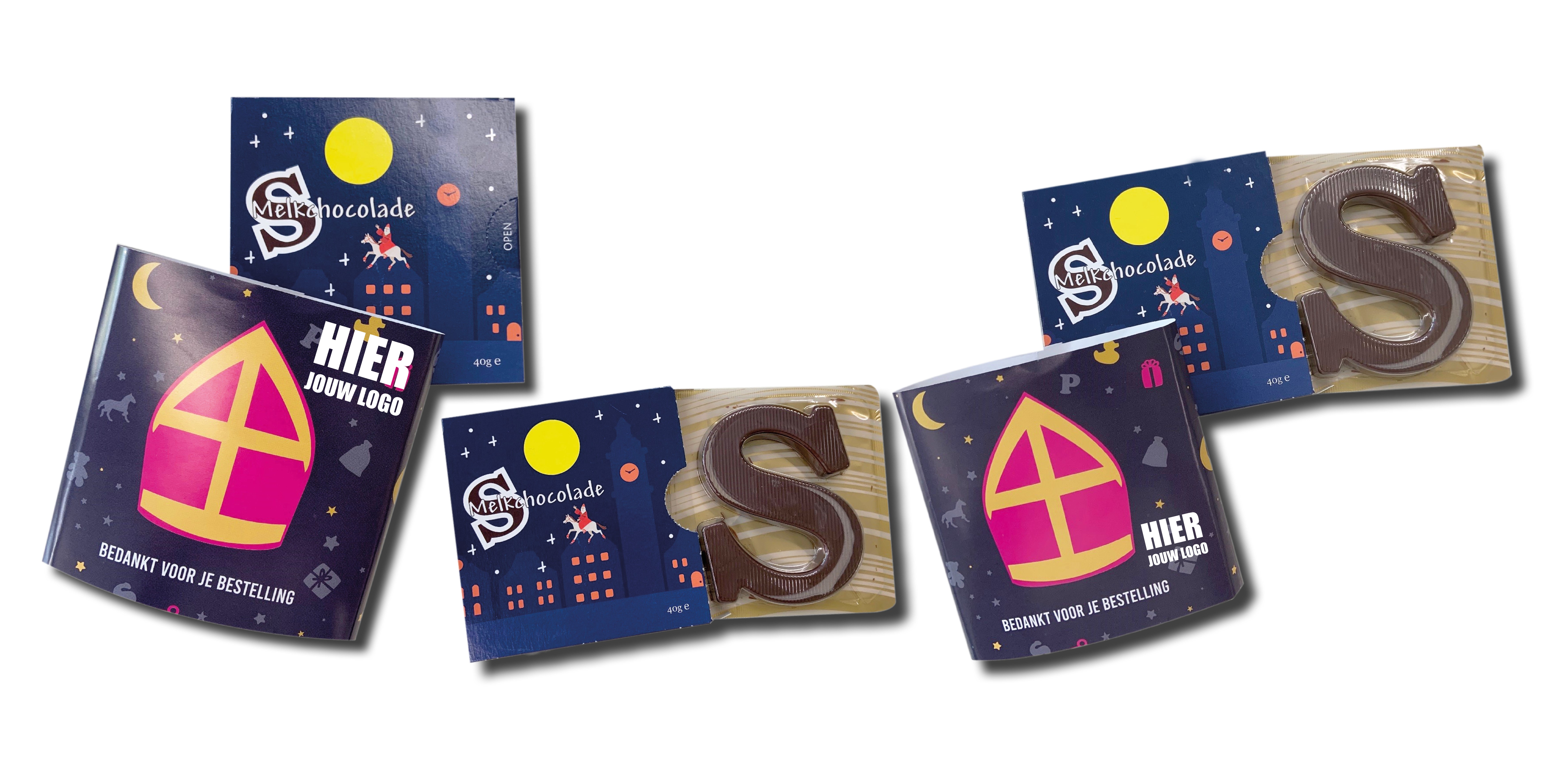 schoenletter, letter van 40 gram, kleine chocoladeletter