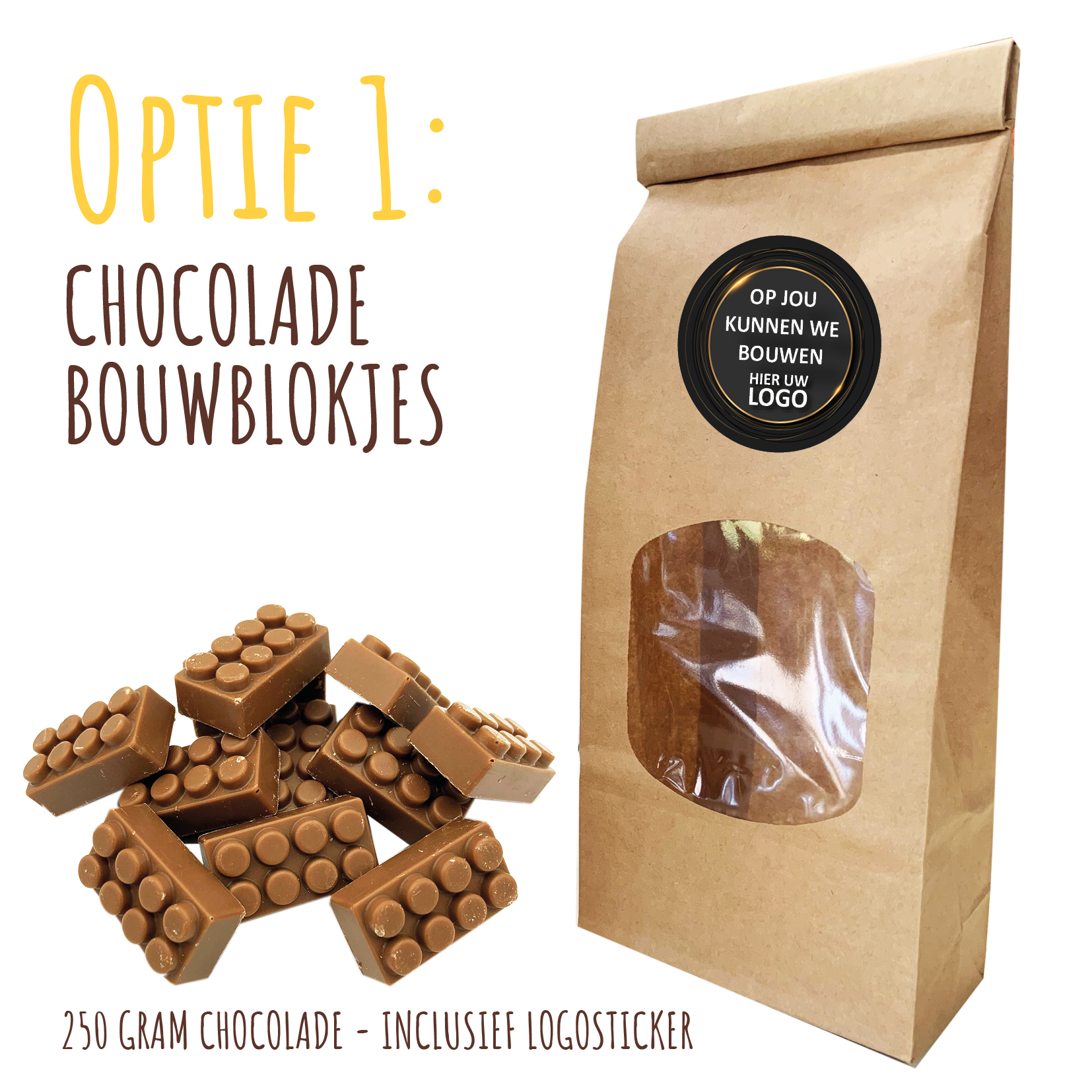chocolade bouwblokjes