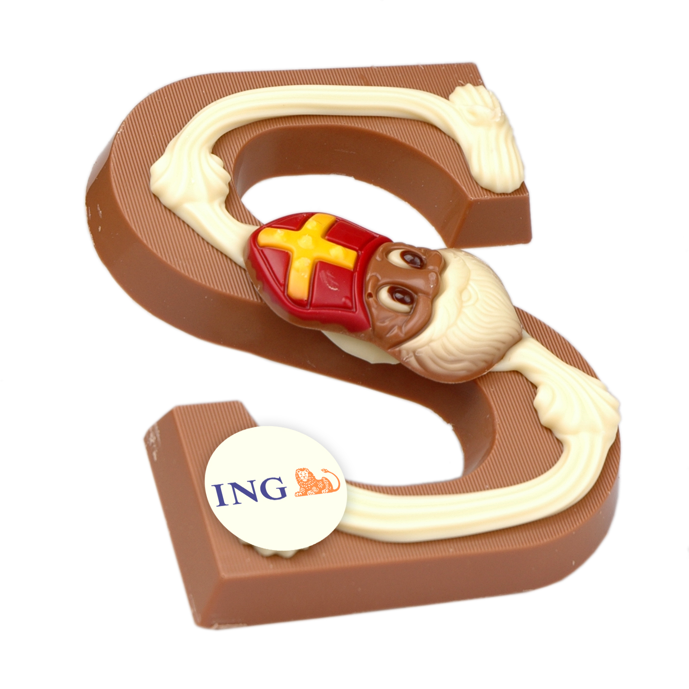 letter s gedecoreerd en met logo