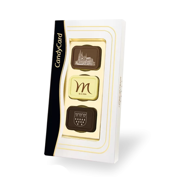 3 fotobonbons in geschenkdoos