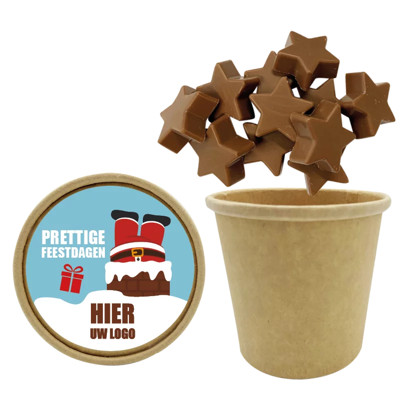 chocolade sterren, sterretjes, sterretjes met logo
