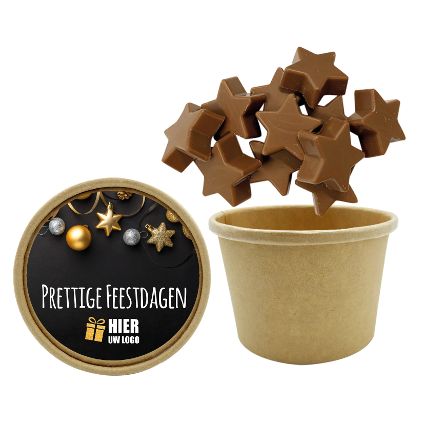 chocolade sterren, sterretjes, sterretjes met logo