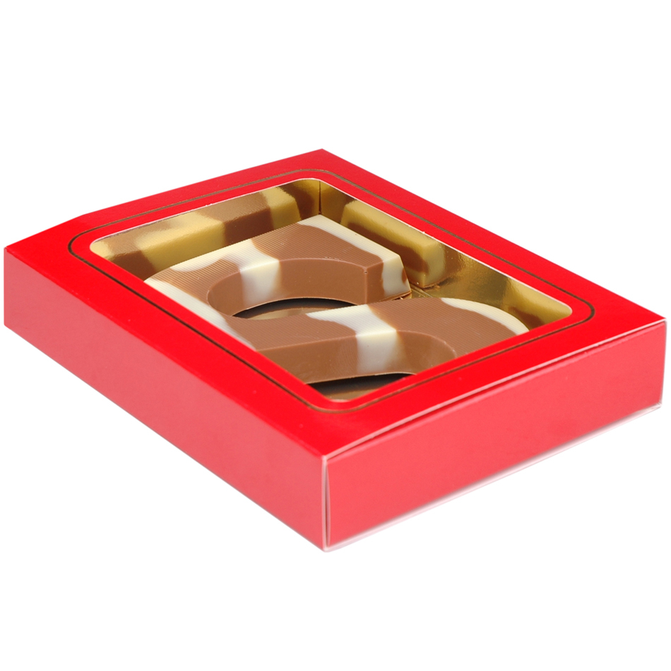 Chocoladeletter S marmer 150 gram