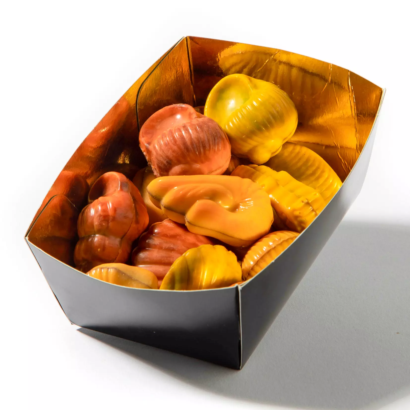 Chocolade bakje 175 gram, flowpack bakje chocolade, zeebanket, zee